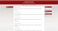 Desktop Screenshot of lebensduft.goneoblog.de