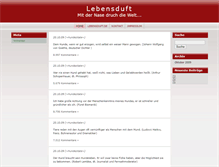 Tablet Screenshot of lebensduft.goneoblog.de