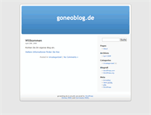 Tablet Screenshot of goneoblog.de